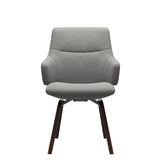 Mint Low Back Dining Chair - Paloma Silver Grey - Brown - Armchair