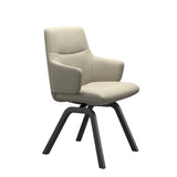 Mint Low Back Dining Chair - Paloma Light Grey - Black - Armchair