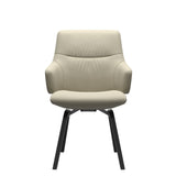 Mint Low Back Dining Chair - Paloma Light Grey - Black - Armchair
