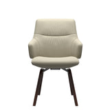 Mint Low Back Dining Chair - Paloma Light Grey - Brown - Armchair
