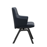 Mint Low Back Dining Chair - Paloma Oxford Blue - Black - Armchair