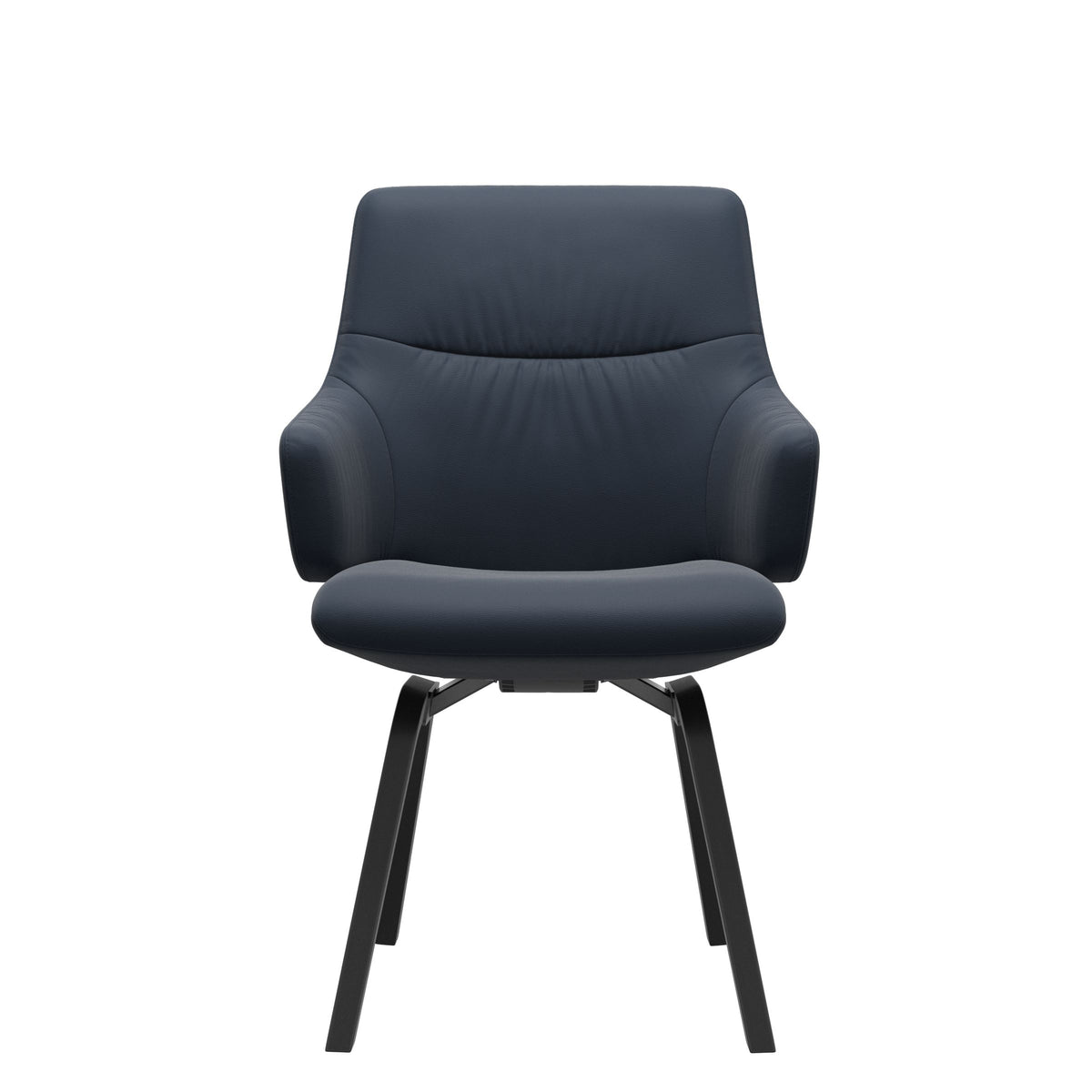 Mint Low Back Dining Chair - Paloma Oxford Blue - Black - Armchair