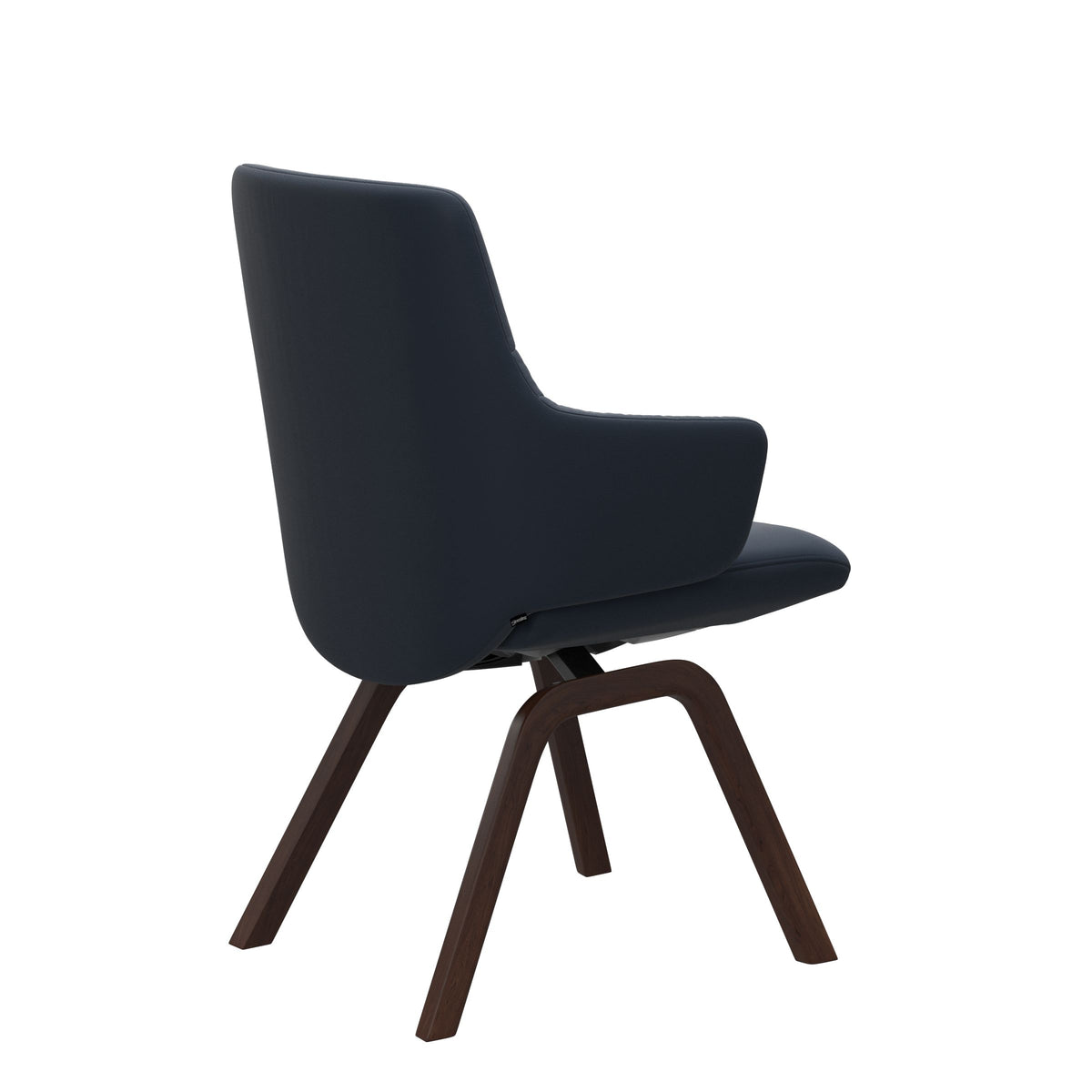 Mint Low Back Dining Chair - Paloma Oxford Blue - Brown - Armchair
