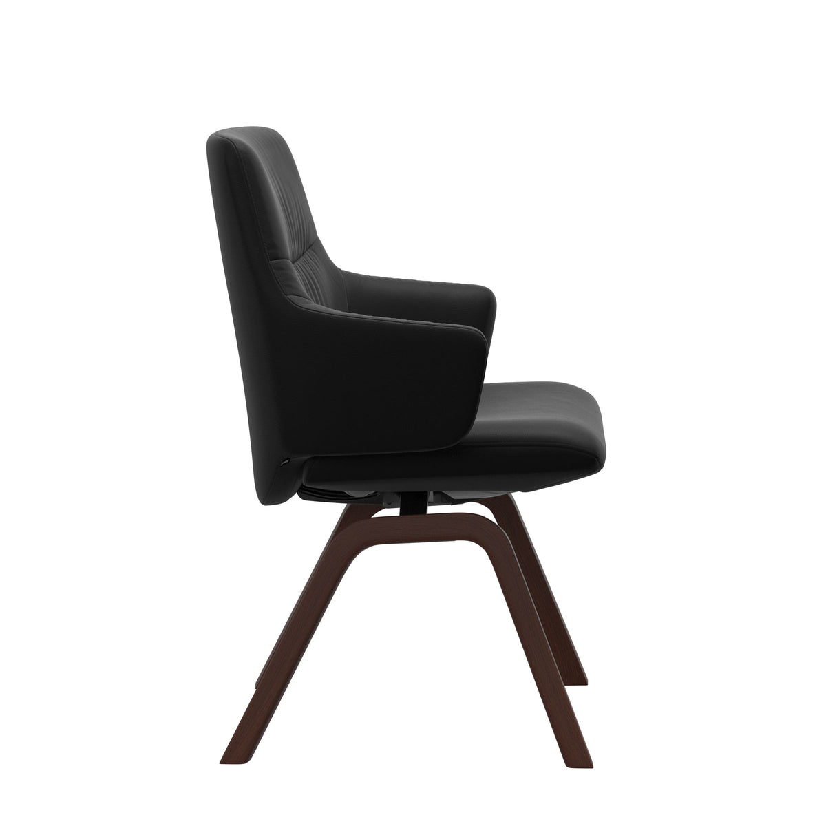 Mint Low Back Dining Chair - Paloma Black - Walnut - Armchair