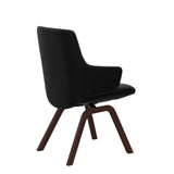 Mint Low Back Dining Chair - Paloma Black - Walnut - Armchair