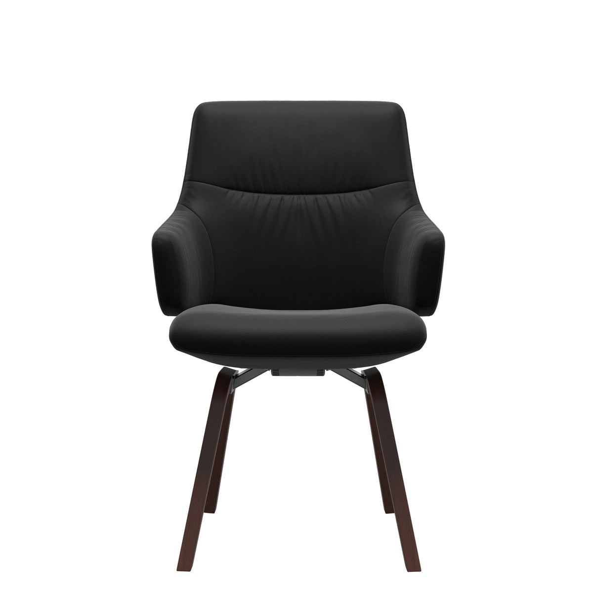 Mint Low Back Dining Chair - Paloma Black - Walnut - Armchair