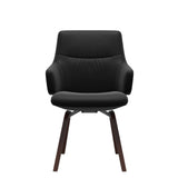 Mint Low Back Dining Chair - Paloma Black - Walnut - Armchair