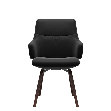 Mint Low Back Dining Chair - Paloma Black - Walnut - Armchair