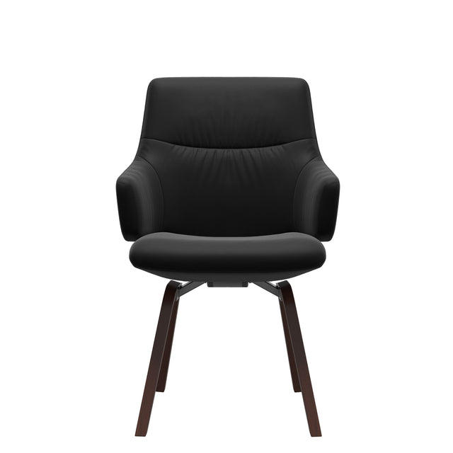 Mint Low Back Dining Chair - Paloma Black - Walnut - Armchair