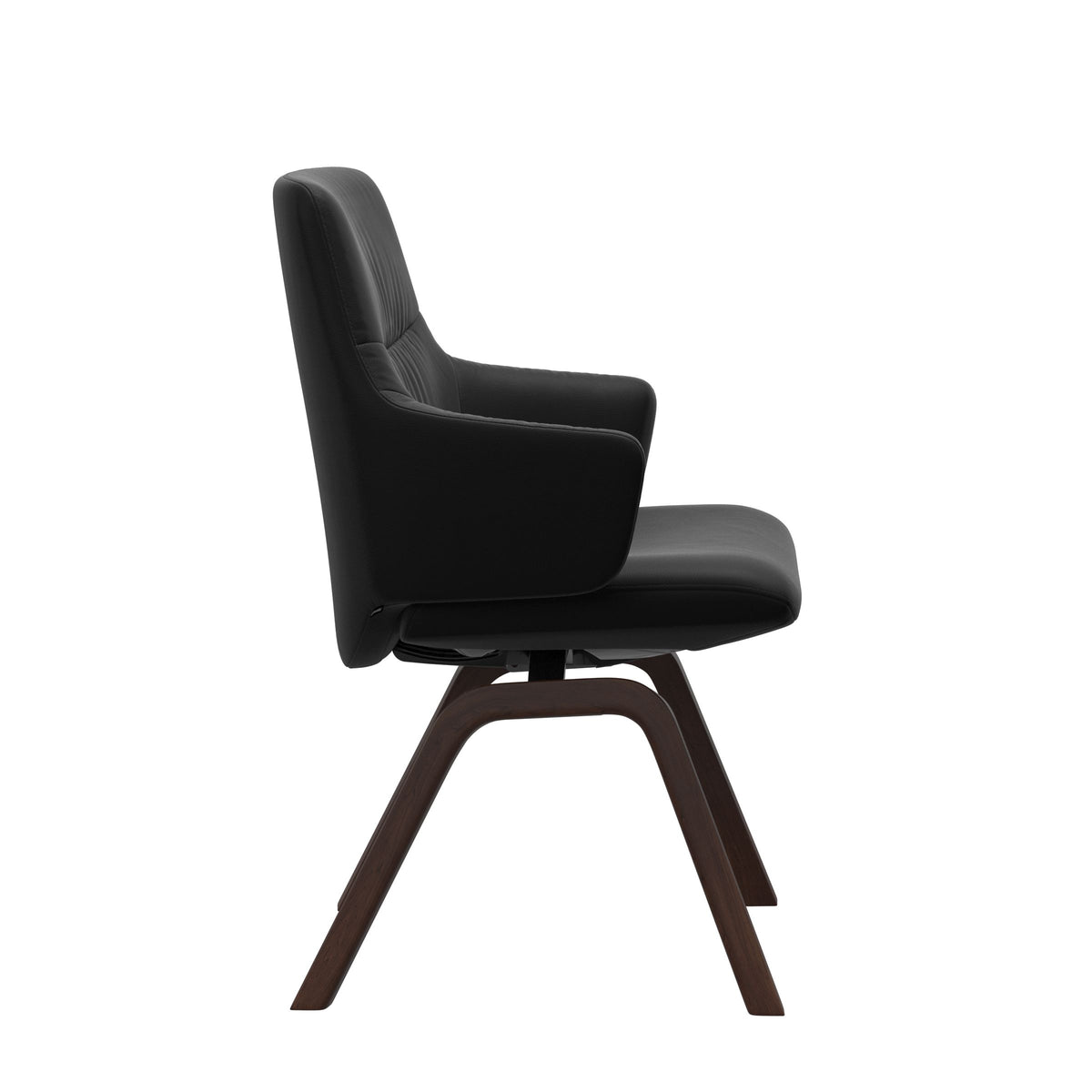 Mint Low Back Dining Chair - Paloma Black - Brown - Armchair