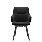 Mint Low Back Dining Chair - Paloma Black - Brown - Armchair
