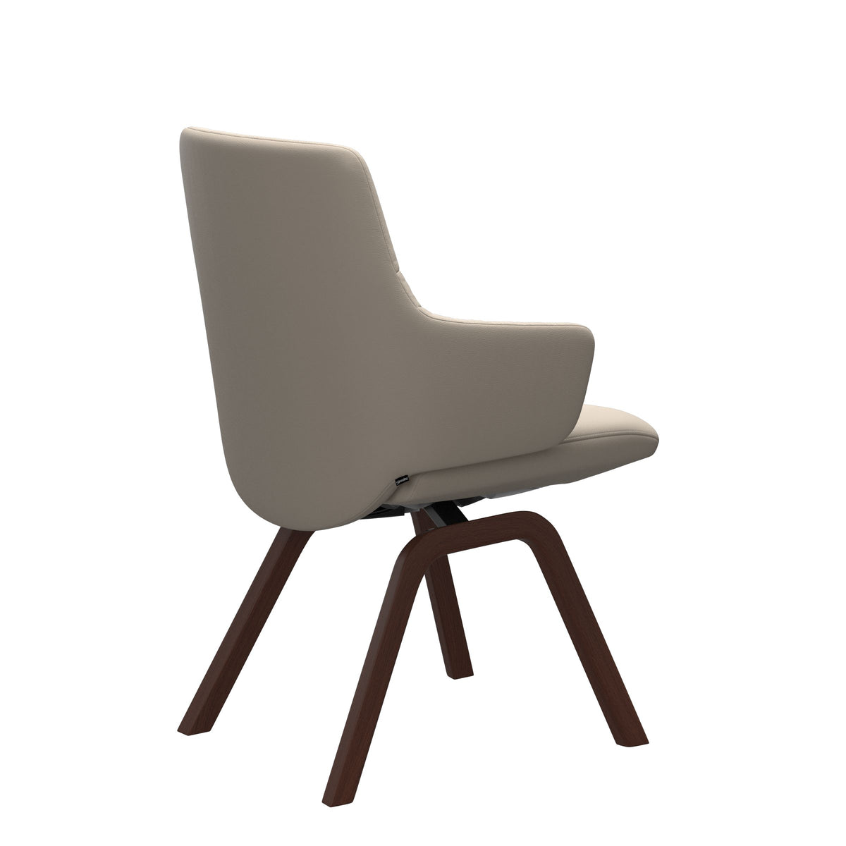 Mint Low Back Dining Chair - Paloma Fog - Walnut - Armchair