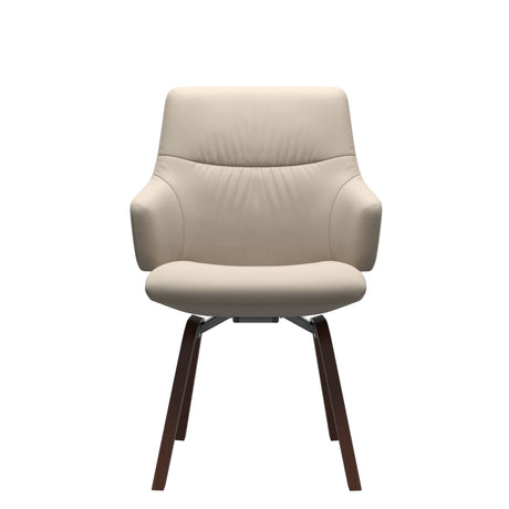 Mint Low Back Dining Chair - Paloma Fog - Walnut - Armchair