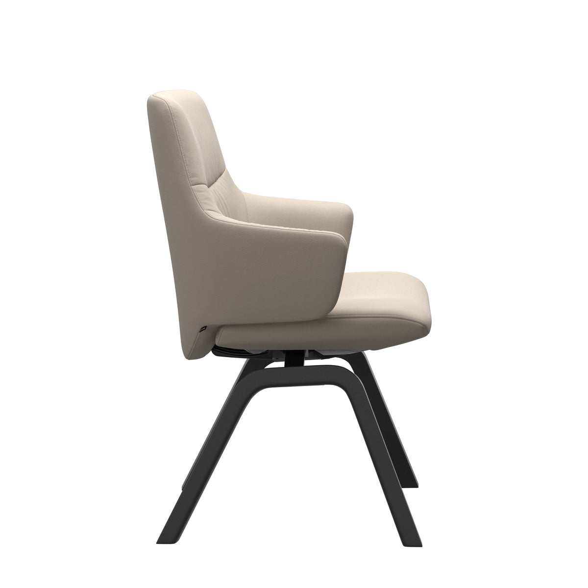 Mint Low Back Dining Chair - Paloma Fog - Black - Armchair