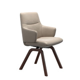 Mint Low Back Dining Chair - Paloma Mushroom - Walnut - Armchair