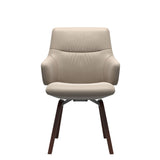 Mint Low Back Dining Chair - Paloma Mushroom - Walnut - Armchair