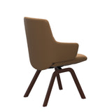 Mint Low Back Dining Chair - Paloma Taupe - Walnut - Armchair