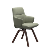 Mint Low Back Dining Chair - Paloma Shadow Green - Walnut - Armchair