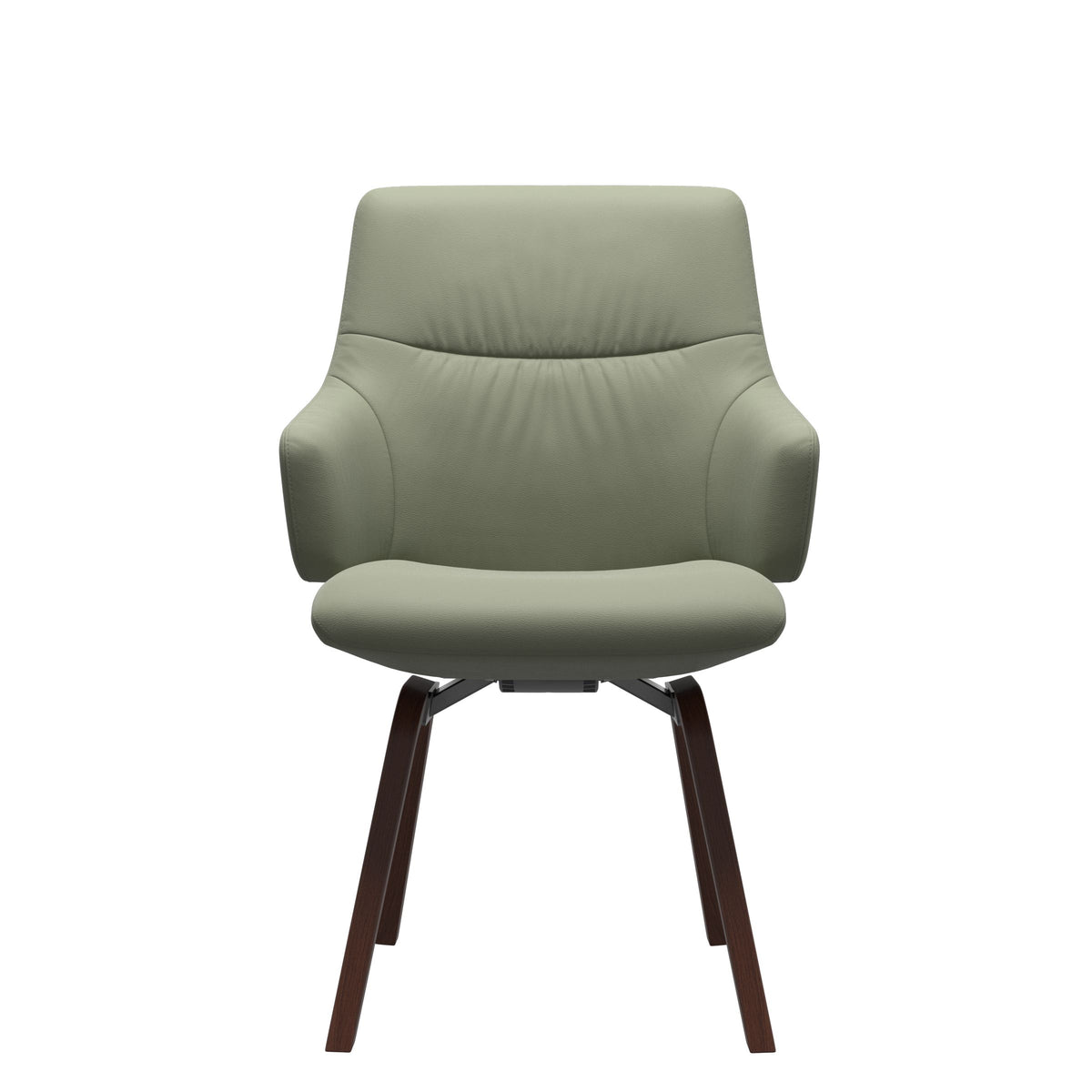 Mint Low Back Dining Chair - Paloma Shadow Green - Walnut - Armchair