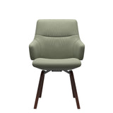 Mint Low Back Dining Chair - Paloma Shadow Green - Walnut - Armchair