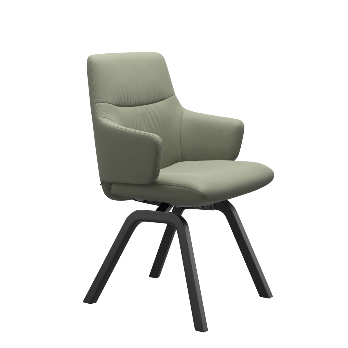 Mint Low Back Dining Chair - Paloma Shadow Green - Black - Armchair