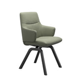Mint Low Back Dining Chair - Paloma Shadow Green - Black - Armchair
