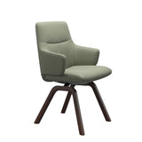 Mint Low Back Dining Chair - Paloma Shadow Green - Brown - Armchair