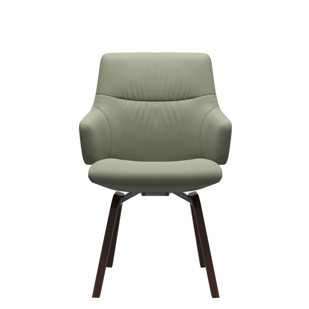Mint Low Back Dining Chair - Paloma Shadow Green - Brown - Armchair