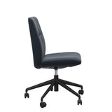 Mint Home Office - Paloma Oxford Blue - Low Back - Armless