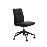Mint Home Office - Paloma Black - Low Back - Armless