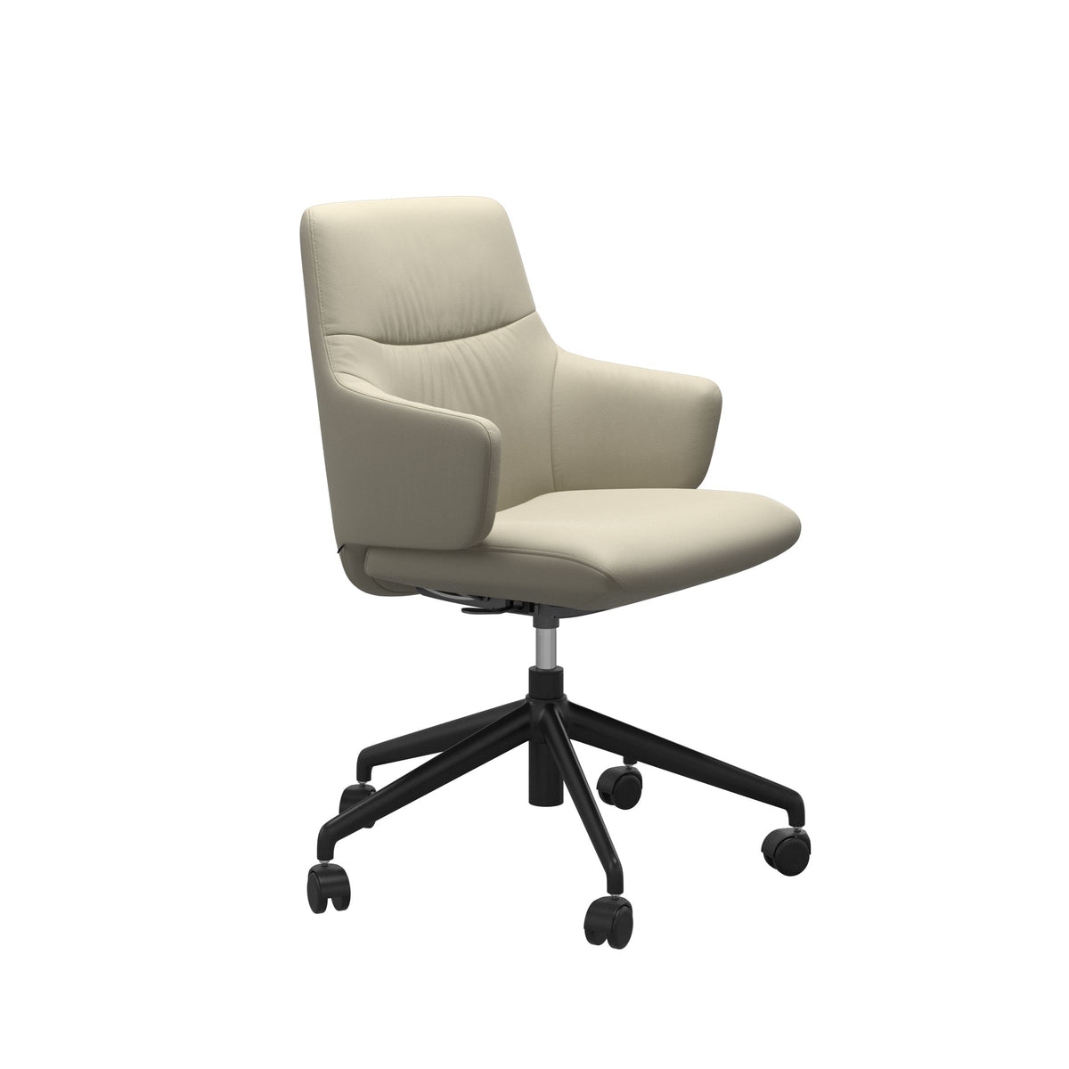 Mint Home Office - Paloma Light Grey - Low Back - Armchair