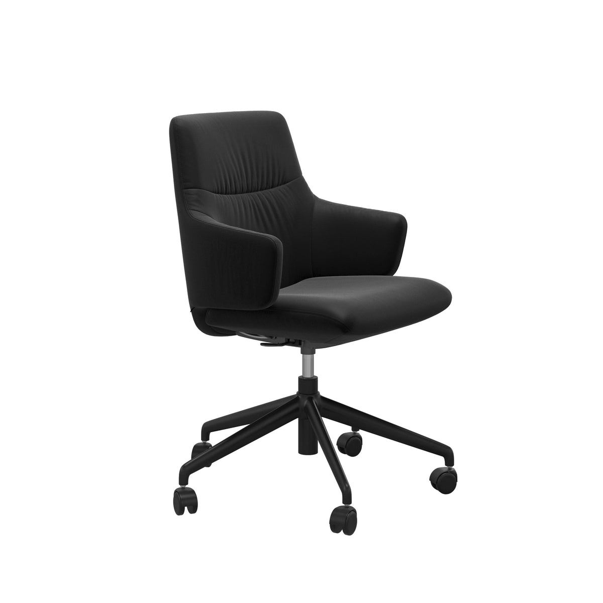 Mint Home Office - Paloma Black - Low Back - Armchair