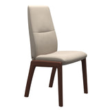 Mint High Back Dining Chair - Paloma Fog - Walnut Wood - D100 Armless