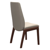 Mint High Back Dining Chair - Paloma Fog - Walnut Wood - D100 Armless