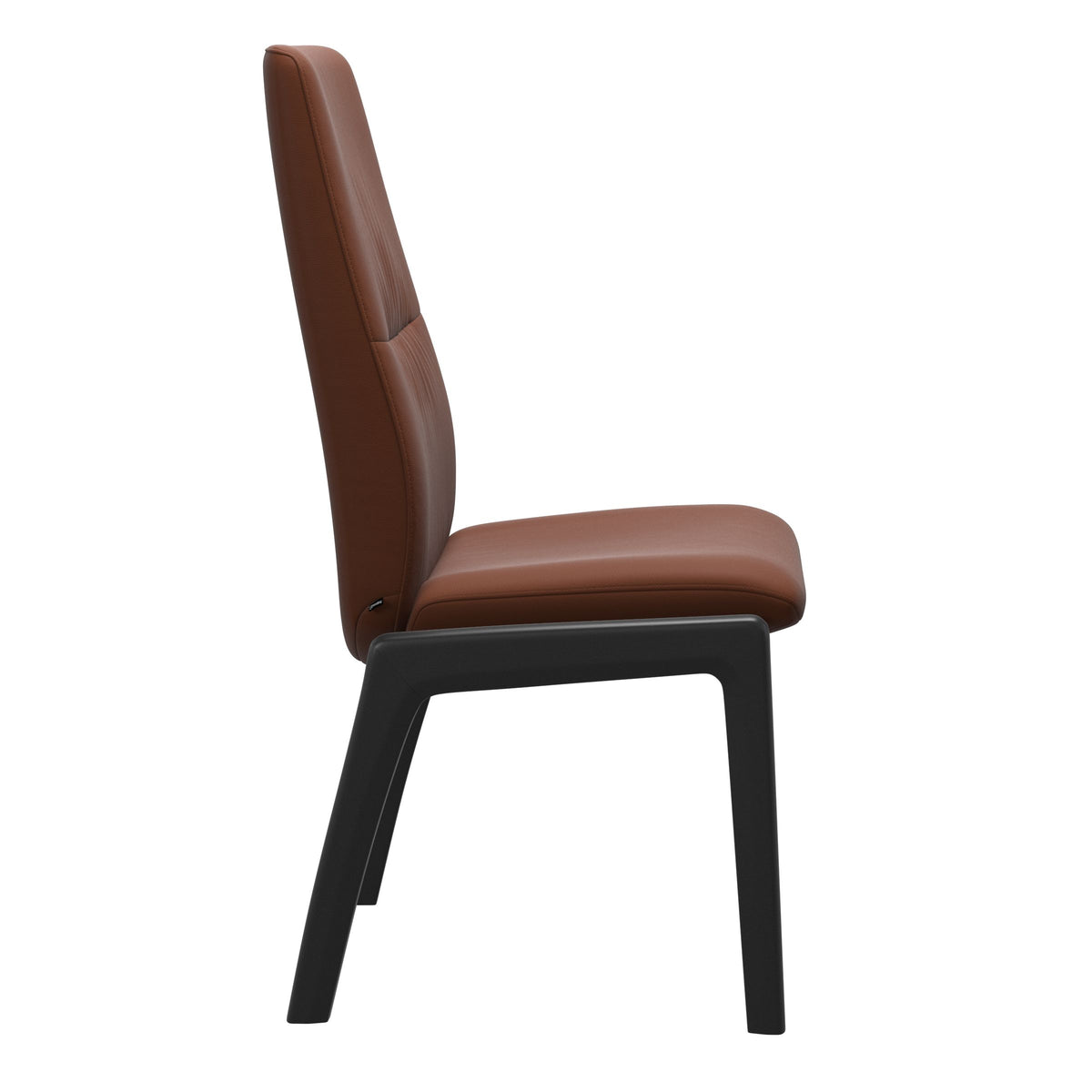 Mint High Back Dining Chair - Paloma Copper - Black Wood - D100 Armless
