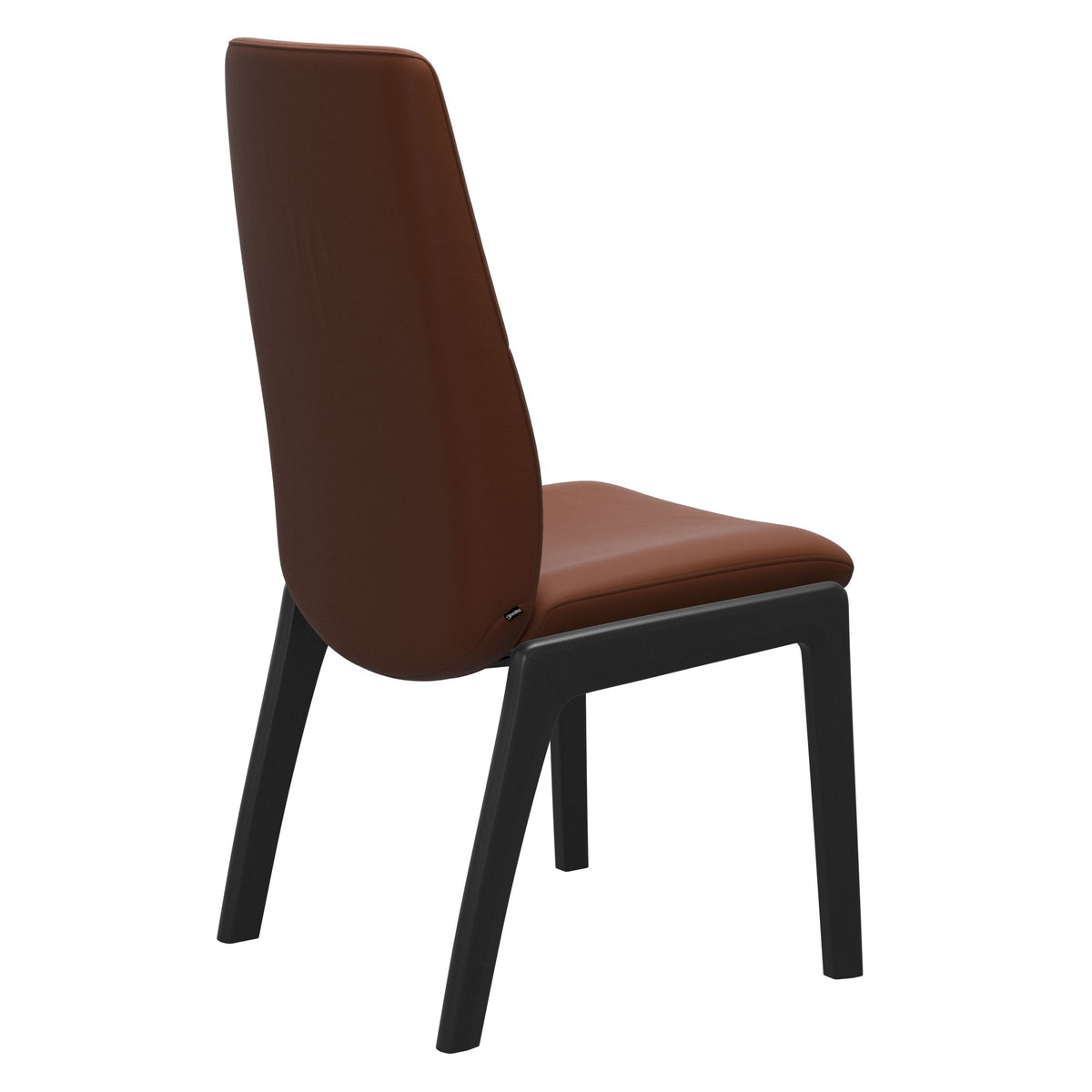 Mint High Back Dining Chair - Paloma Copper - Black Wood - D100 Armless