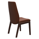 Mint High Back Dining Chair - Paloma Copper - Brown Wood - D100 Armless