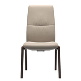 Mint High Back Dining Chair - Paloma Mushroom - Brown Wood - D100 Armless