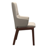 Mint High Back Dining Chair - Paloma Fog - Walnut Wood - D100 Armchair