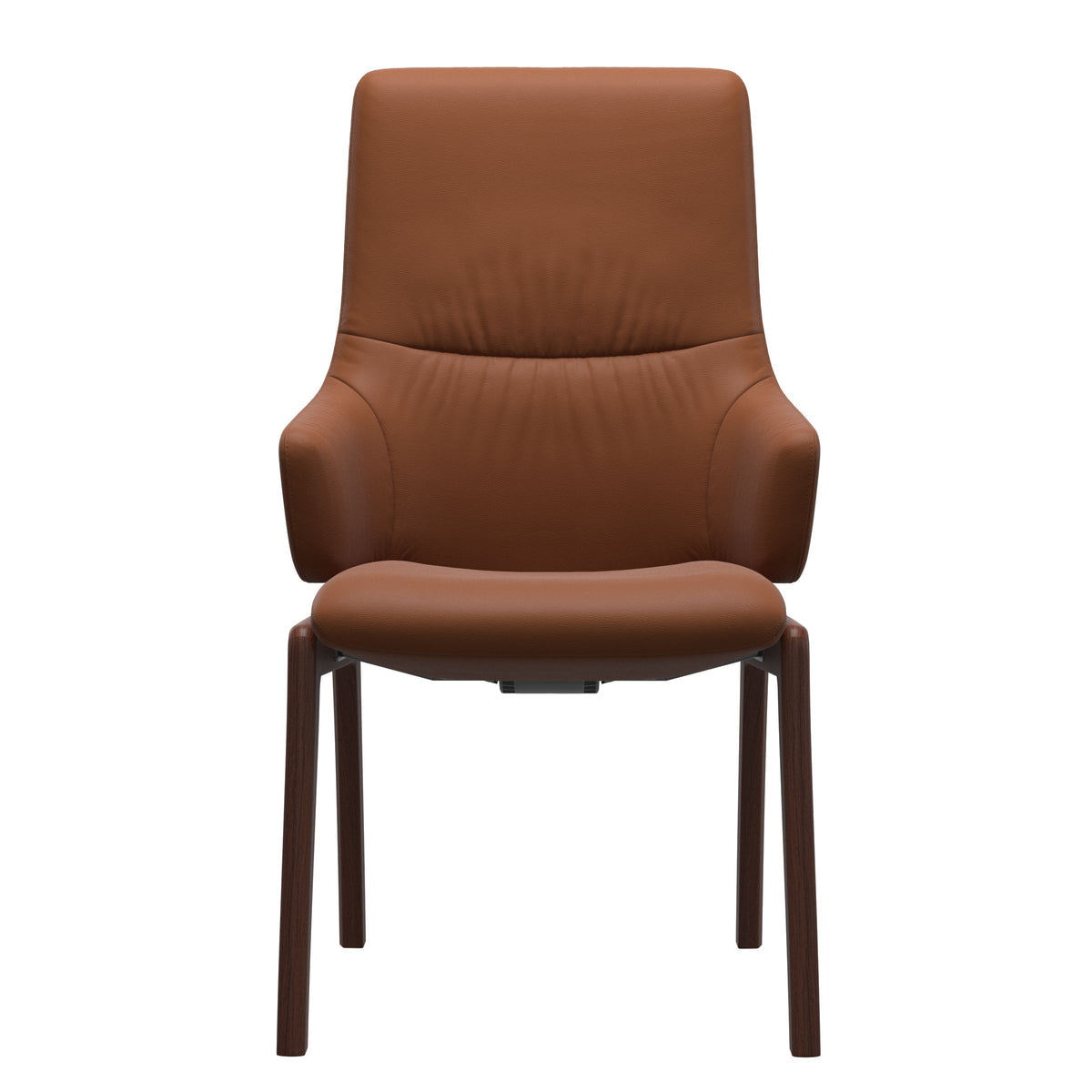 Mint High Back Dining Chair - Paloma New Cognac - Walnut Wood - D100 Armchair