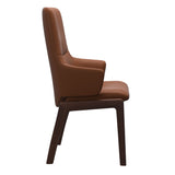 Mint High Back Dining Chair - Paloma New Cognac - Brown Wood - D100 Armchair
