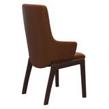 Mint High Back Dining Chair - Paloma New Cognac - Brown Wood - D100 Armchair