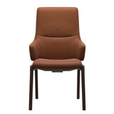 Mint High Back Dining Chair - Paloma New Cognac - Brown Wood - D100 Armchair