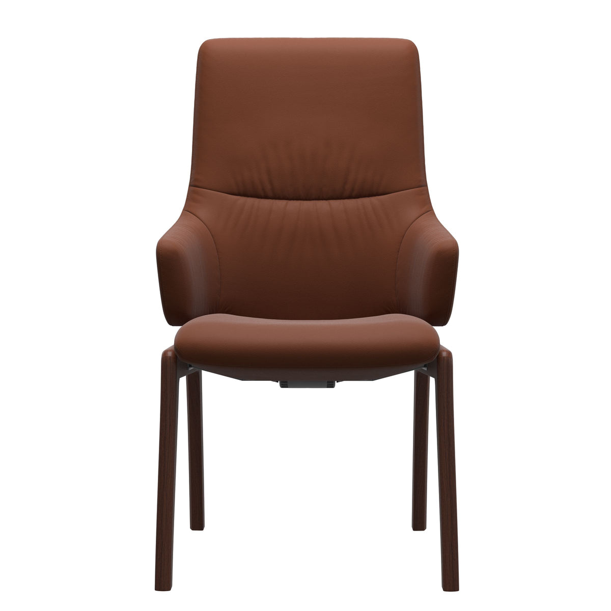 Mint High Back Dining Chair - Paloma Copper - Walnut Wood - D100 Armchair