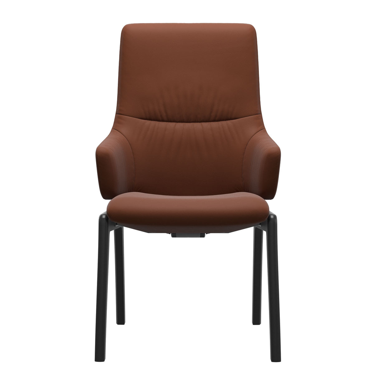 Mint High Back Dining Chair - Paloma Copper - Black Wood - D100 Armchair