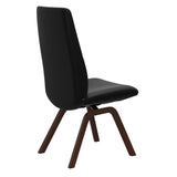 Mint High Back Dining Chair - Paloma Black - Walnut Wood - Armless