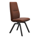 Mint High Back Dining Chair - Paloma Copper - Black Wood - Armless