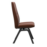 Mint High Back Dining Chair - Paloma Copper - Black Wood - Armless