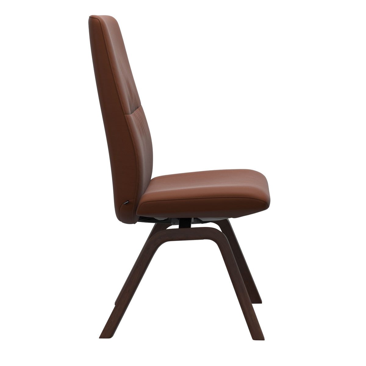 Mint High Back Dining Chair - Paloma Copper - Brown Wood - Armless