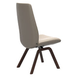 Mint High Back Dining Chair - Paloma Mushroom - Brown Wood - Armless